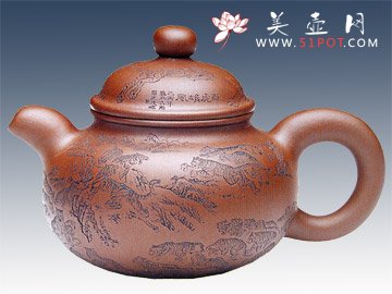 紫砂壶图片：悠泉壶谭泉海铭 - 宜兴紫砂壶网