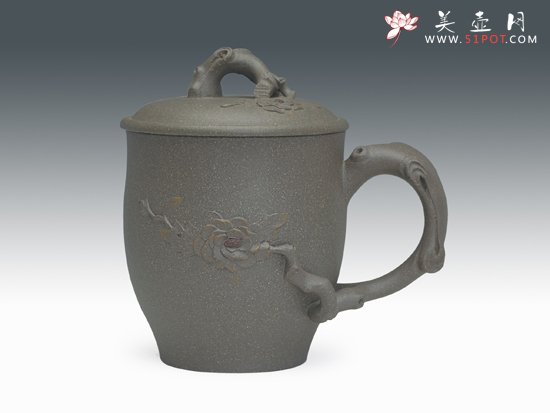 紫砂壶图片：国色天香杯 - 宜兴紫砂壶网