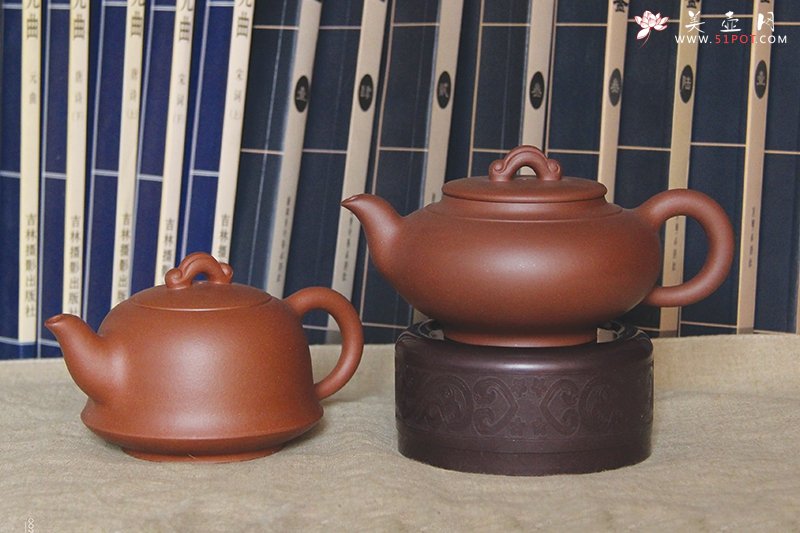 紫砂壶图片：平安对壶 - 宜兴紫砂壶网