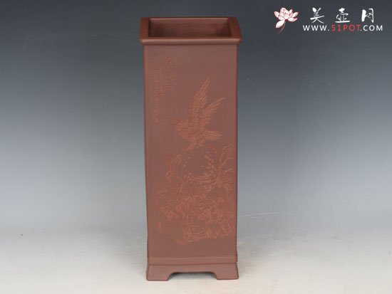 紫砂壶图片：四方毛筒（全手工） - 宜兴紫砂壶网