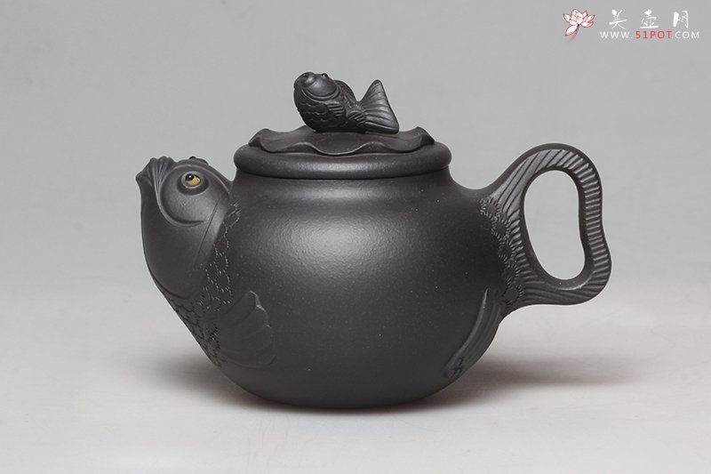 紫砂壶图片：小年年有余 - 宜兴紫砂壶网