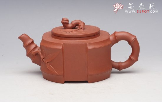 紫砂壶图片：四方竹 - 宜兴紫砂壶网