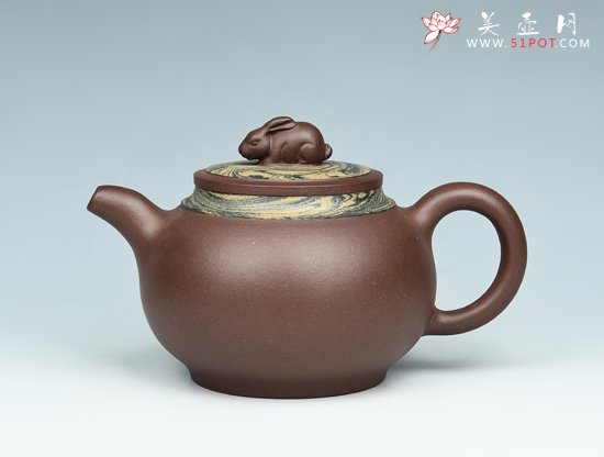 紫砂壶图片：云中玉兔 - 宜兴紫砂壶网