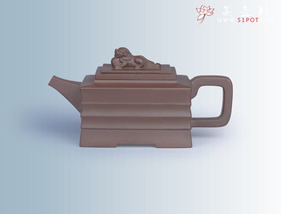 紫砂壶图片：玉带抽方 - 宜兴紫砂壶网