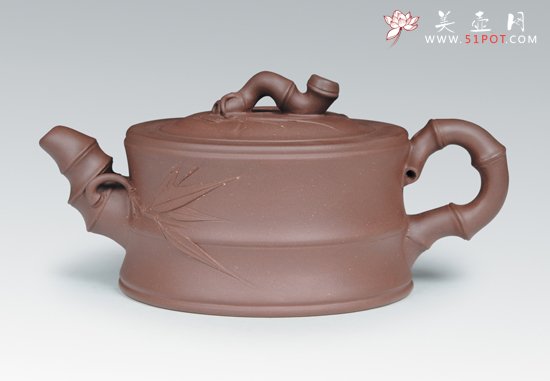 紫砂壶图片：可心竹段 - 宜兴紫砂壶网