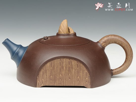 紫砂壶图片：绞泥竹笋 - 宜兴紫砂壶网