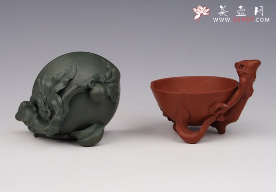 紫砂壶图片：桃杯 - 宜兴紫砂壶网