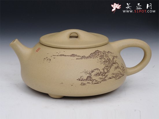 紫砂壶图片：大石瓢 - 宜兴紫砂壶网