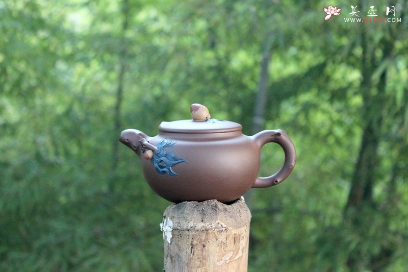 紫砂壶图片：蟠桃 - 宜兴紫砂壶网
