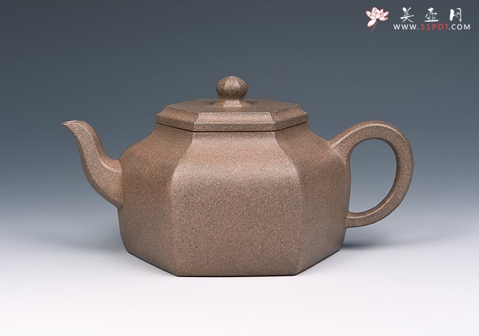 紫砂壶图片：六方莲子 - 宜兴紫砂壶网