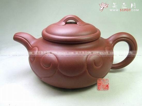 紫砂壶图片：仿古如意 - 宜兴紫砂壶网