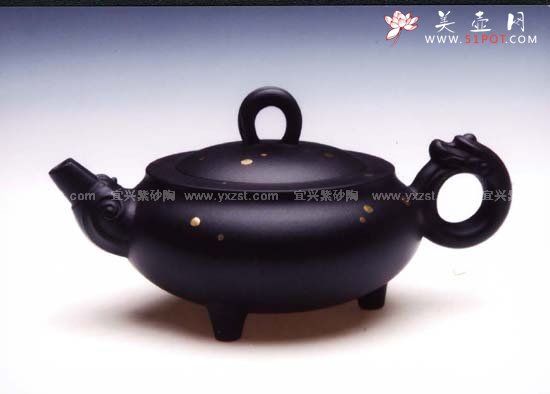 紫砂壶图片：环龙卧虎 - 宜兴紫砂壶网