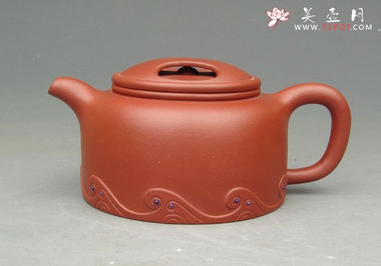 紫砂壶图片：踏浪牛盖 - 宜兴紫砂壶网