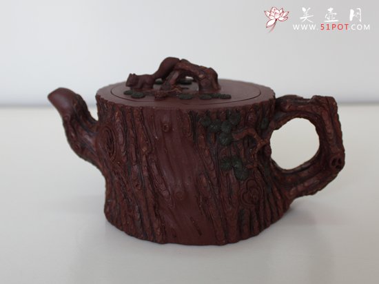 紫砂壶图片：小金钱松  200cc - 宜兴紫砂壶网