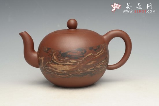 紫砂壶图片：绞泥一粒珠 - 宜兴紫砂壶网