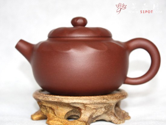 紫砂壶图片：底槽青  旋韵壶 - 宜兴紫砂壶网