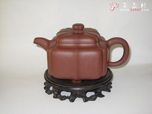 紫砂壶图片：花开四方 - 宜兴紫砂壶网