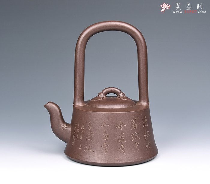 紫砂壶图片：如意提梁 - 宜兴紫砂壶网