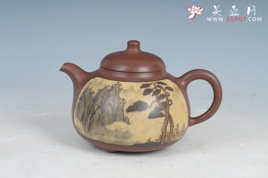 紫砂壶图片：匏瓜春色 - 宜兴紫砂壶网