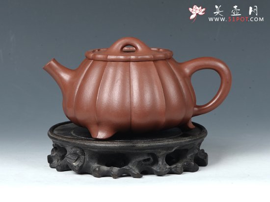 紫砂壶图片：锦囊石瓢 - 宜兴紫砂壶网