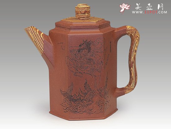 紫砂壶图片：陶与木 - 宜兴紫砂壶网