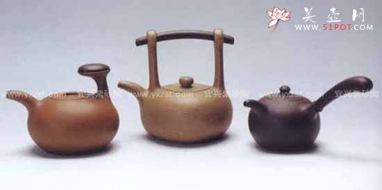 紫砂壶图片：陶木情系列壶 - 宜兴紫砂壶网