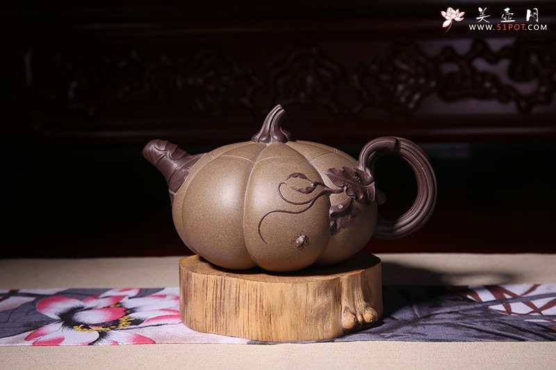 紫砂壶图片：南瓜壶 - 宜兴紫砂壶网