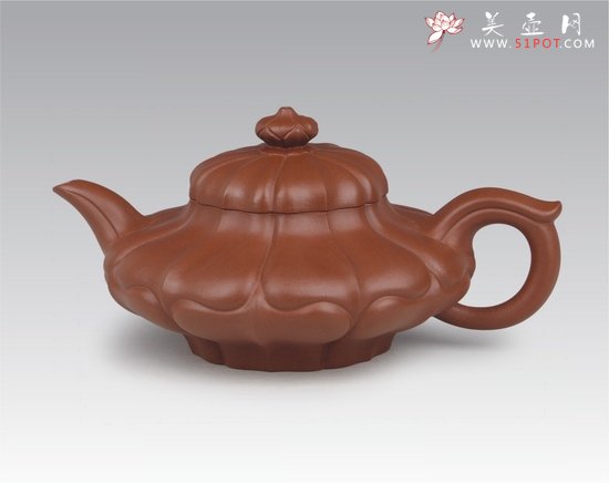 紫砂壶图片：虚扁合菱壶 - 宜兴紫砂壶网