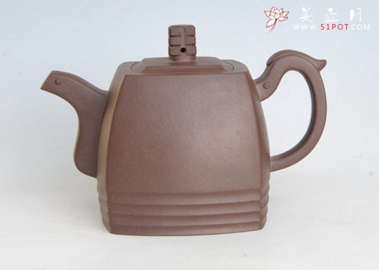 紫砂壶图片：四方玉琮 - 宜兴紫砂壶网