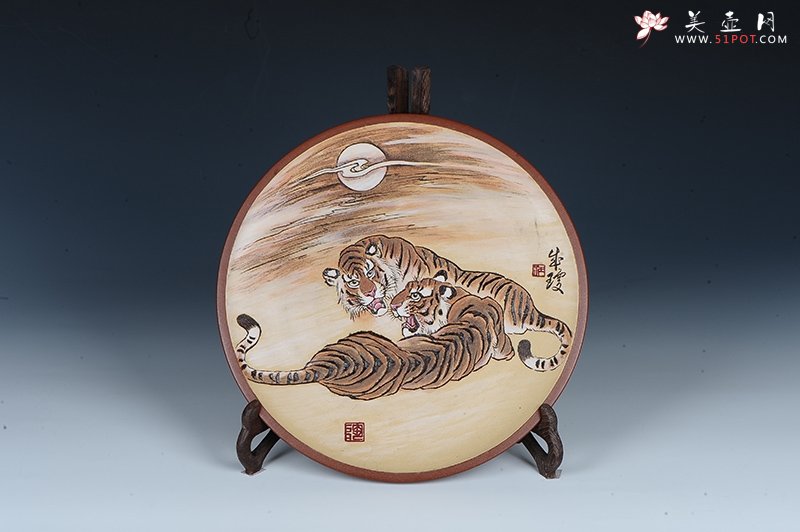 紫砂壶图片：紫砂艺术盘 - 宜兴紫砂壶网