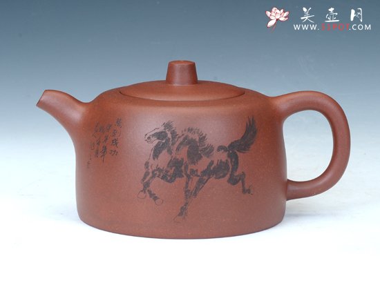 紫砂壶图片：曼生井栏壶 - 宜兴紫砂壶网