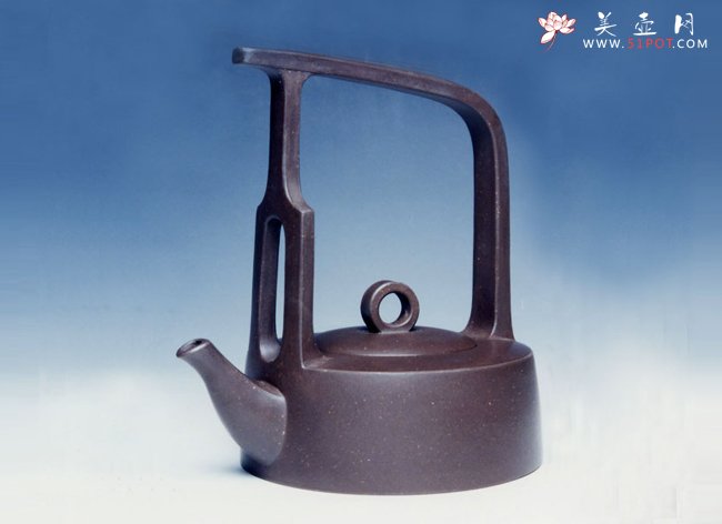 紫砂壶图片：鹧鸪提梁 300CC - 宜兴紫砂壶网
