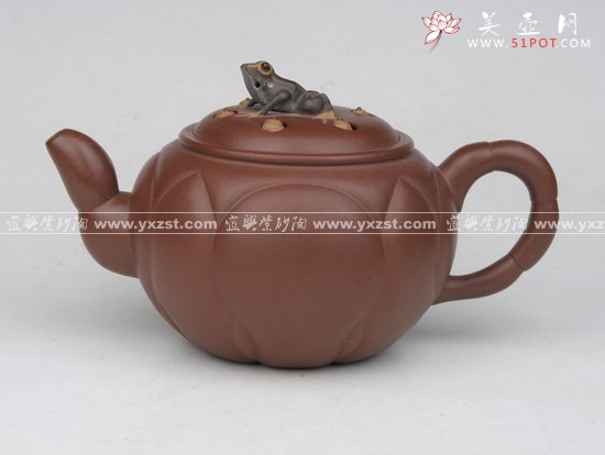 紫砂壶图片：莲花韵壶 - 宜兴紫砂壶网