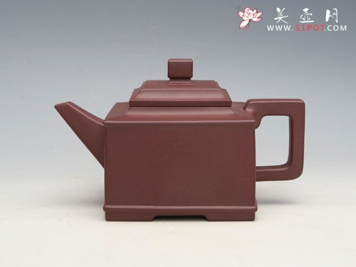紫砂壶图片：亚方 泥料：拼紫 - 宜兴紫砂壶网