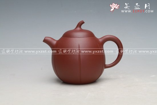 紫砂壶图片：茄瓜壶1 - 宜兴紫砂壶网