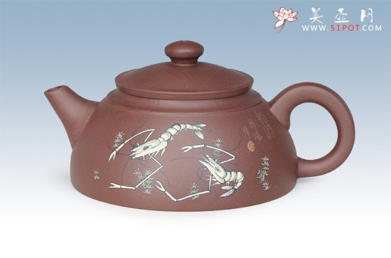 紫砂壶图片：渔翁 - 宜兴紫砂壶网