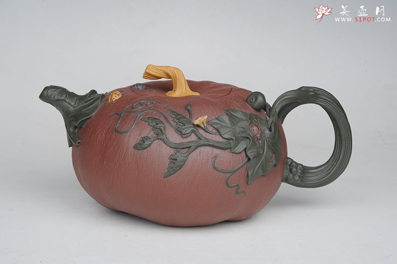 紫砂壶图片：南瓜壶 - 宜兴紫砂壶网
