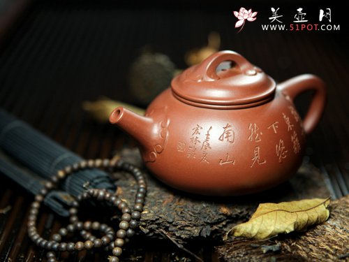 紫砂壶图片：如意石瓢 - 宜兴紫砂壶网