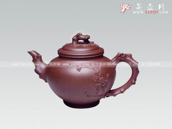 紫砂壶图片：大报春壶 - 宜兴紫砂壶网