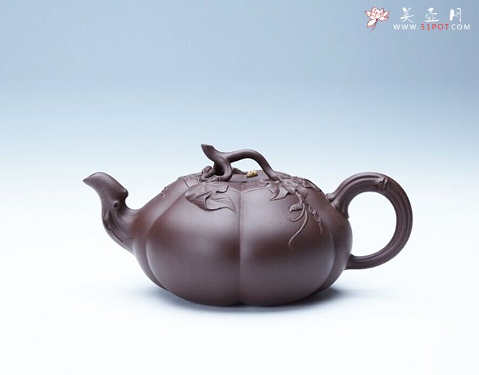紫砂壶图片：秋瓜 - 宜兴紫砂壶网