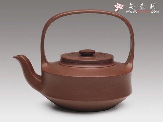 紫砂壶图片：提璧提梁 - 宜兴紫砂壶网