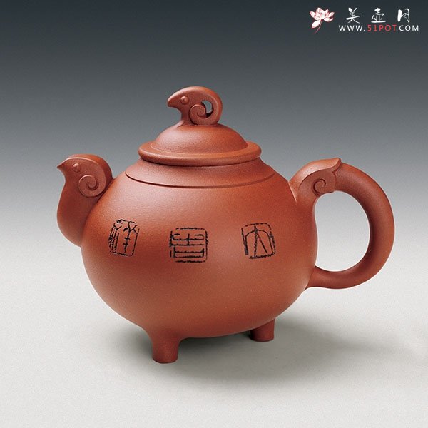 紫砂壶图片：三羊开泰 - 宜兴紫砂壶网