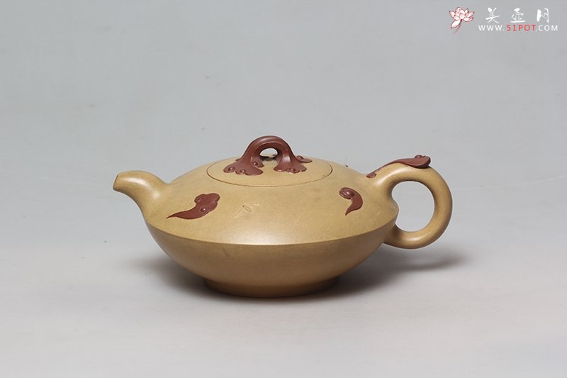 紫砂壶图片：金色祥云 - 宜兴紫砂壶网