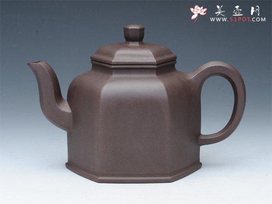 紫砂壶图片：六方金钟 - 宜兴紫砂壶网