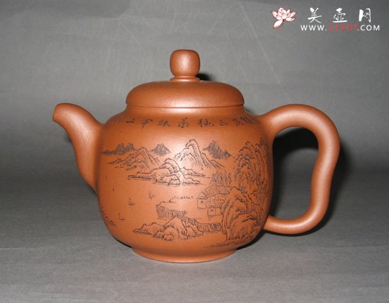 紫砂壶图片：饮水思源壶 - 宜兴紫砂壶网