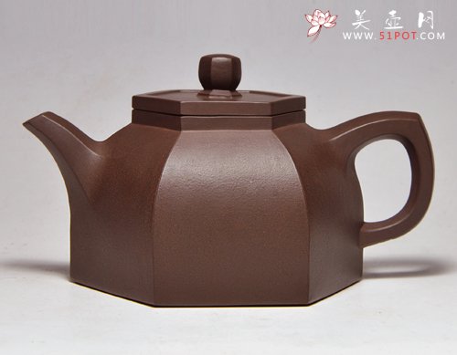 紫砂壶图片：六方 - 宜兴紫砂壶网