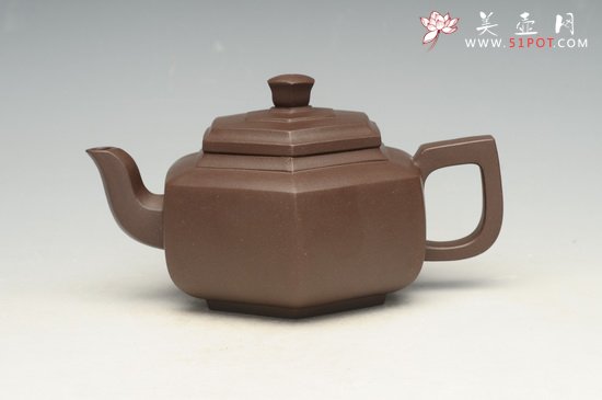 紫砂壶图片：六方雪华 - 宜兴紫砂壶网