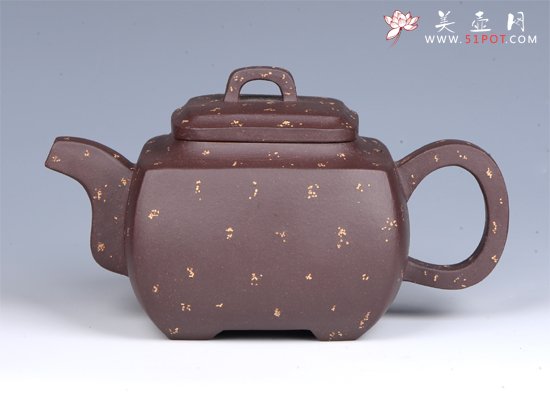 紫砂壶图片：- 点砂韵方 - - 宜兴紫砂壶网