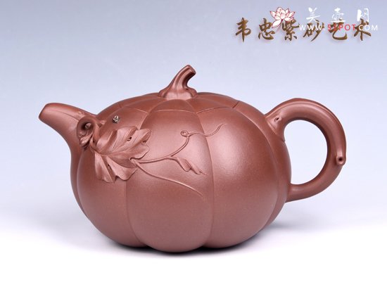 紫砂壶图片：南瓜壶 - 宜兴紫砂壶网