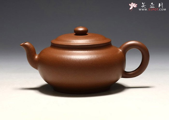 紫砂壶图片：高虚扁壶 - 宜兴紫砂壶网